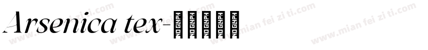 Arsenica tex字体转换